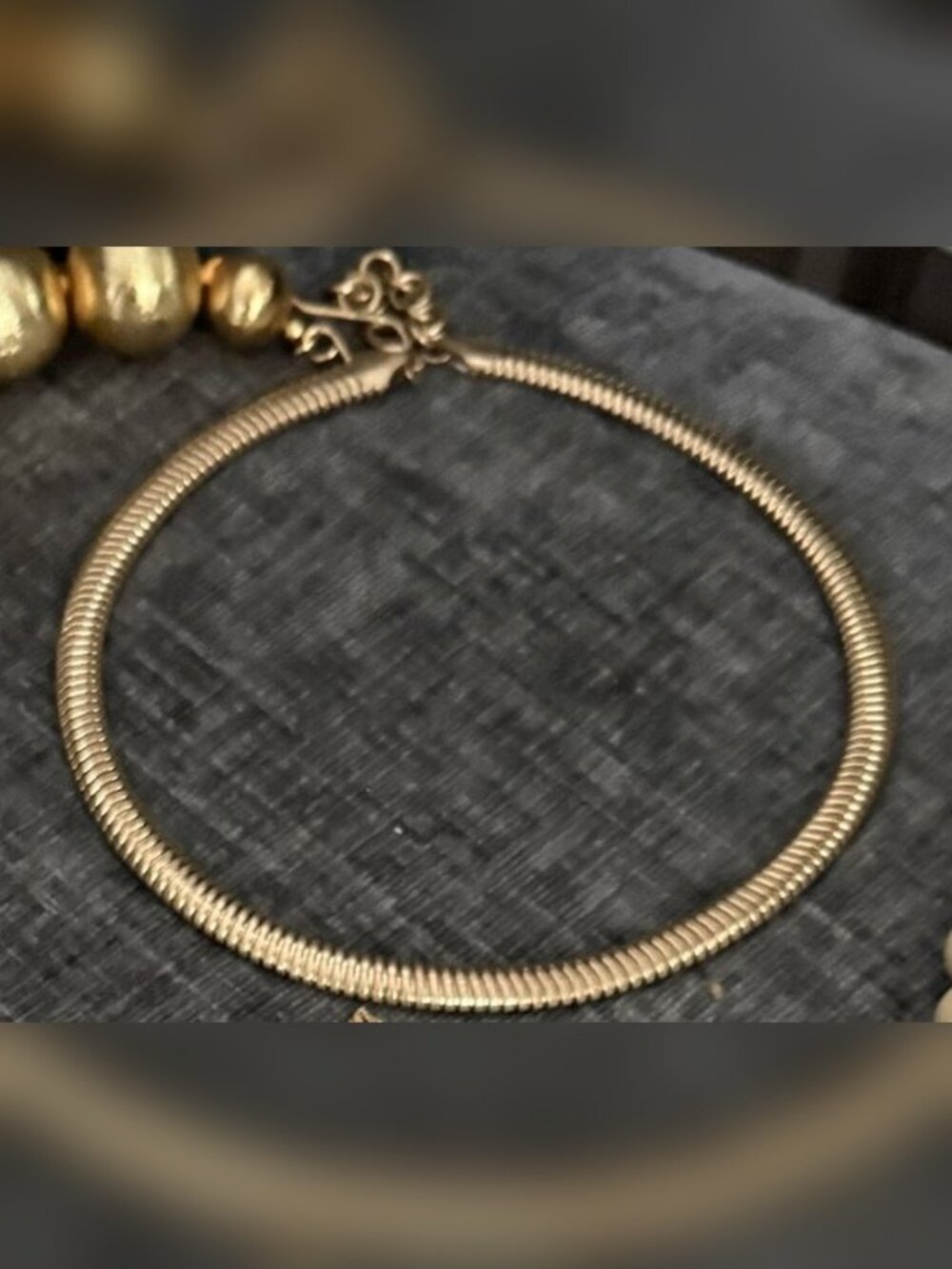 Gold Omega Collar Necklace